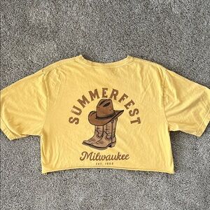 Milwaukee Summerfest country themed crop top